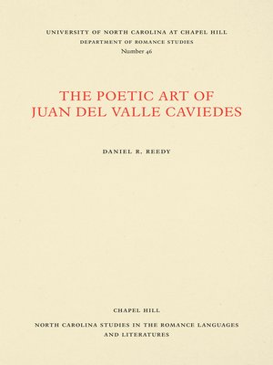 cover image of The Poetic Art of Juan del Valle Caviedes